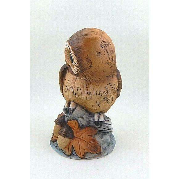 Andrea by Sadek Baby Owl Porcelain Bisque Figurine - Picture 3 of 9